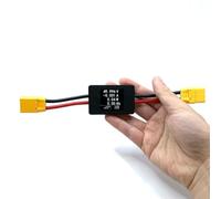 Zilimontt Digital Power Meter LCD Display Voltage Current Capacity Tester 8-150V 25A/50A For XT60 For XT90 Battery Monitor For RC LIPO Aircraft Model Hobby(B)