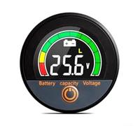 Zilimontt Digital Voltmeter, Voltage Meter for battery Tester, 12V 24V 36V 48V 60V 72V for Car, Boat, Marine, Vehicle, Motorcycle, IP67 Waterproof LCD Display