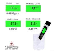 Zilimontt Digital Water Quality Tester 3-in-1 PH TDS Meter with ATC, LCD Backlight and Auto Lock for for Drinking Water, Aquariums, Swimming Pools, Spas, Hydroponics and