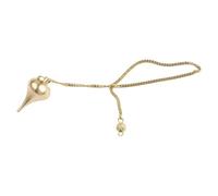 Zilimontt Divination Metal Pendant for Copper Divining Rod - Gold Finish Lightweight Finding Tool for Metal Detection and Spiritual Use(A)