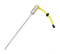 Zilimontt Diving Pointer Rod 316 Stainless Steel Underwater Signaling Device with Hand Strap, 31.5cm Scuba Diving Tank Banger and Probe for for Buddy Communication,(Yellow)
