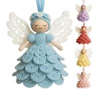 Zilimontt DIY Crochet Angel Ornament Kit With Complete Supplies And To Follow Pattern For Novice Crafters To Create Festive Decorations And Enjoy A Relaxing Hobby(4)
