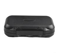 Zilimontt Double-Sided Fly Fishing Storage Box for Dry Fly Hooks and Lures - Waterproof For EVA-Plastic Tackle Box with Silicone Seal, Portable 13.5 x 8 x 3 cm Compact
