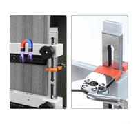 Zilimontt Drawer Slide Clamp Jig with Wrench Clamp, Magnetic Support Arm, Engraved Dual Metric/Imperial Scales for Precision Cabinet Drawer Slide Installation,(1 Piece Set)