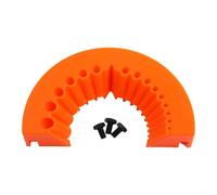 Zilimontt Drill Bit Sharpener Grinding Attachment with 16 Grinding Heads and Angle Grinder Function for Woodworking and Metalworking Tools(Orange)