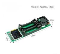 Zilimontt Dual Channel Battery Capacity and Internal Resistance Tester with Automatic Charge-Discharge Function, Type-C Powered, Active Cooling, for 5V DC Operation