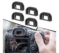 Zilimontt EF Rubber Viewfinder Eyecup Replacement for EOS DSLR Cameras (600D, 550D, 650D, 700D, 1000D, 1100D, 100D, For REBEL XSi/XTi/XS) - 5-Pack, Black, 5 × 4 × 4