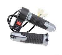 Zilimontt Electric For Bike Throttle Handle with 3-Speed Forward/Reverse Control for E-Bikes and Electric Scooters - Alloy and Rubber Construction, 149mm Size, Compatible