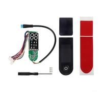 Zilimontt Electric Scooter Dashboard Display Screen Circuit Board With Protective Cover Compatible With For 1S/PRO/PRO2/MI3 Replacement Control Panel Kit