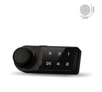 Zilimontt Electronic Password Cabinet Lock, Digital Keyless Entry System with Programmable Code, Management and User Passwords, Anti-Theft Security for for Drawer,(20mm)