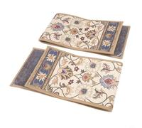 Zilimontt European Pattern Stair Mats with Non-Slip, Noise Reduction and Water Absorbent Properties for Home Staircase Steps, 70x20cm Polyester Fiber Treads in(C)