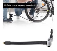 Zilimontt Extension Tube with Copper Conversion Mouth and Rubber Inflator Nozzle, 300psi Air Tight Hose Adapter Compatible with Valves for Quick Lock