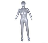 Zilimontt Female Mannequin Full Body Display Model Inflatable Dress Form PVC Clothing Display Stand,with Natural Measurements,for Store Exhibition 165cm