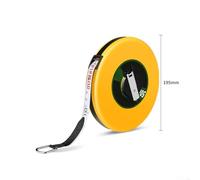 Zilimontt Fiber Measuring Tape 10-100M with Wear-Resistant Construction and Swivel Wheels for Professional Contractors and DIY Enthusiasts in Woodworking Tools(10M)