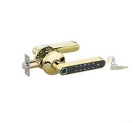 Zilimontt Fingerprint Door Lock for App with 4 Methods - Fingerprint Recognition, Digital Code, Key and Remote Control for Home Hotel Bedroom(Black)