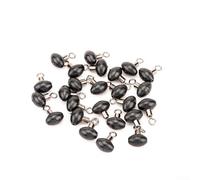 Zilimontt Fishing Pulley Swivel Beads 8x5mm Plastic Copper Sea Carp Tackle for for Sliding Rigs, Zig Rigs, Marker Float Setup, Rolling Swivel Clips, Line Runs Smooth, Strong(20pcs)