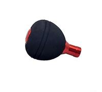 Zilimontt Fishing Reel Handle Knob For EVA Lightweight Modified Design Compatible with For Daiwa 27mm/4mm Shaft and 26.5-27.5mm Shaft Sizes for Baitcast or Spinner Reels Black(red)