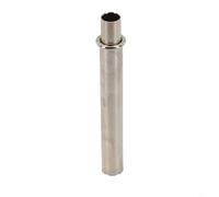 Zilimontt Fishing Rod Connecting Tube Metal Sleeve for for Rod Building and Repair, Durable Silver Connector for for DIY Fishing Pole Maintenance, Inner Diameter 5.4mm-12.2mm,(12.5#)