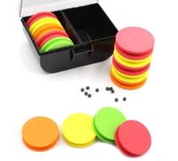 Zilimontt Fishing Tackle Storage Box with 20 For EVA Foam Rig Winders and Pins, ABS+For EVA Material for Chod and Zig Rigs, Large Diameter Design Line Knots and Ensures