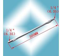 Zilimontt Flexible Shaft Drill Extension Adapter for Power Tools, 150mm/200mm/300mm/400mm Length Options, Silver Metal Construction for Tight Spaces in Computer Chassis(300MM)