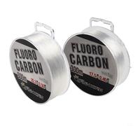Zilimontt Fluorocarbon Fishing Line 300m Invisible Leader Carbon Fiber Monofilament Strong Abrasion Resistant Transparent Line for for Freshwater and Saltwater Angling(0.4mm)
