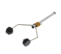 Zilimontt Fly Tying Vise Tool - Ceramic Bobbin Holder with Delrin Feet & Strong Grip for Fly Fishing, Stainless Steel Construction, 8 cm / 3.1 inch, 6 g, Silver Finish