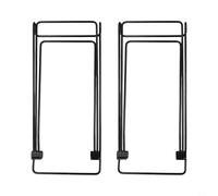 Zilimontt Foldable Solar Panel Bracket 2Pcs High Carbon Steel Strong Support Tool- Setup Portable Black 36X16cm Camping Hiking Outdoor Use