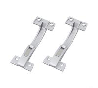 Zilimontt Folding Door Hinges Set of 2 Furniture Hardware Flip Over Cabinet Hinges Zinc Alloy Construction for Kitchen Cupboard Wardrobe 124x50mm Silver