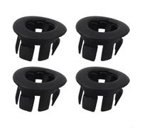 Zilimontt for E53 Door Lock Rod Grommet Set,1999-2006 OEM 51418408567,Black Plastic Interior Switches Controls,4 Pieces Direct Fit Replacement