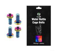 Zilimontt for for Bicycle Bottle Cage Holder Screws M5×12mm Alloy Steel Bolts for for Mountain and Road for for Bike Water Bottle Mounting, Pack of 4, Durable and Rust-Resistant Hardware(colorful)