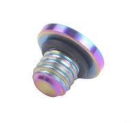 Zilimontt for for Bicycle Brake Bleed Screws with O-Rings M5x5mm Titanium Alloy Replacement Oil Disc Brake Lever Bolts Lightweight Rust-Sealing Components for for Cycling(Colorful)