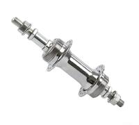 Zilimontt for for Bicycle Front and Rear Wheel Hub 36 Hole Iron Steel Hubs with Grease Port for for Easy Maintenance Fits Most Bikes Including Old School Models Smooth Silver Finish(rear HUB)