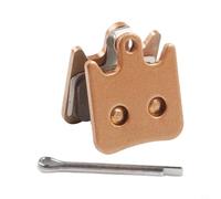 Zilimontt for for Bicycle Full Metal Disc Brake Pads Compatible with Hope Tech X2, X2 Race, Mini V2, Tech V3, Durable Sintered Replacement for for Mountain and Road Cycling,(full metal gold)