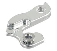 Zilimontt for for Bicycle Rear Derailleur Gear Hanger Aluminum Alloy Tail Hook Frame Bracket Dropout Replacement Accessory for for Road and Mountain Bikes Silver with Screws Easy