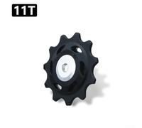 Zilimontt for for Bicycle Rear Derailleur Pulley Wheel with Bearings, Engineering Plastic for for CNC Machined for for Jockey Guide, 10-18T Sizes for for Smooth and Precise Shifting, Compatible(11T)