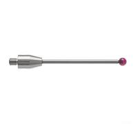 Zilimontt for for CMM Touch Probe with Threaded Shank and Carbide Stem Stylus for for Coordinate Measuring Machines, Wear-Resistant Red Ball Tip, Non-Magnetic, Fits Models(A-5003-4799)