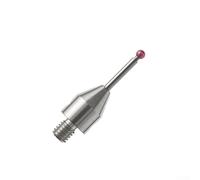 Zilimontt for for CMM Touch Probe with Threaded Shank and Carbide Stem Stylus for for Coordinate Measuring Machines, Wear-Resistant Red Ball Tip, Non-Magnetic, Fits Models(A-5003-4793)