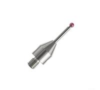 Zilimontt for for CMM Touch Probe with Threaded Shank and Carbide Stem Stylus for for Coordinate Measuring Machines, Wear-Resistant Red Ball Tip, Non-Magnetic, Fits Models(A-5003-2932)