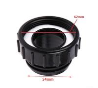 Zilimontt for for IBC Tote Tank Adapter for for Schutz Valve, Long Lasting PP Plastic Garden Tank Connector, Coarse to Fine Thread Converter, Compatible with for for IBC Bulk Container Fitting(A)