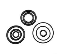 Zilimontt For Fox Rear Shock Air Seal O-For Ring Kit for DHX5.0, RP23, DPS, CTD, FOAT RPL & R Series - 8-Piece or 16-Piece Replacement Maintenance Sealing For Ring Set, Black Rubber(8PCS)