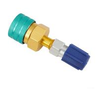 Zilimontt For R1234YF to R134A Low-Side Quick Coupler Fitting Adapter for Automotive Air Conditioning Systems - Compatible with R134A Charging Hoses and Manifold Gauges, Stab