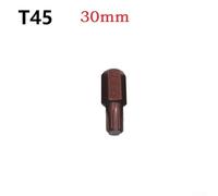Zilimontt for Torx Star Screwdriver Bits Set with 30mm and 75mm Lengths, 10mm Hex Shank Magnetic Steel for T20 for T25 for T30 T40 T45 T50 and T55 Screws, Compatible with Various(30mm-T45)