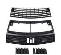 Zilimontt Front Air Conditioning Vents Decorative Panels for S-Class W220 1998-2005, Black PC+ABS Trim with Fire-Patterned, Includes Left Right Middle(Middle)