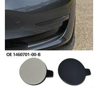 Zilimontt Front Bumper Tow Hook Cover Cap for Model 3 2017-2022, Quality ABS Material, Non-Destructive Installation with Original Car, Compatible