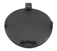 Zilimontt Front Bumper Towing Eye Cover Cap Compatible with X3 X4 F25 F26 M Sport Models 2014-2018 - Direct Replacement and Play Installation - Black Plastic OEM