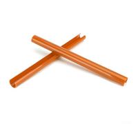 Zilimontt Front Grille Trim Strips for 1/2/3/ F20-For F40 For G20 G29, V-Shaped ABS Decorations in Blue, Orange, Red, Yellow, White, Green(Orange)