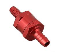 Zilimontt Fuel Non Return Check Valve 6-12mm Aluminum Alloy for Petrol Water Fuel Line Carburettor Low Pressure Systems Unidirectional Flow Control(B)