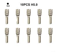 Zilimontt H4 Hex Shank Socket Screwdriver Bits Set 10pcs 2.5-5.5mm Nut Driver Tool with Chrome Vanadium Steel for DIY Projects and Professional Use(5mm)