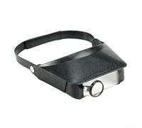 Zilimontt Head Magnifying Glass with Interchangeable Lenses 1.5X/3X/9.5X/11X Slimline Headband Magnifier for Reading, Model Making and Crafts Work