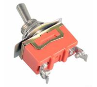 Zilimontt Heavy Duty 12V SPST Toggle Switch with Missile Style Waterproof Cover, Single Pole Single Throw On Off Switch for for Car, Boat, Industrial Electrical Equipment